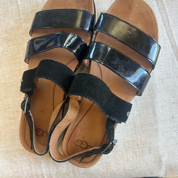 UGG Black Platform Sandals - Picture 3 of 15